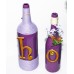 Purple Wine Bottles Home Design Iris Floral Upcycled Bottles Handcrafted   332500684512